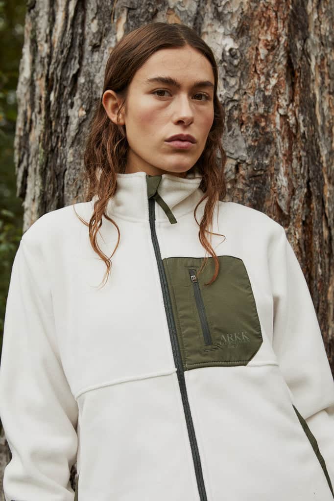 ARKK Apparel ARKK Essential Fleece Jacket | Marshmallow Dark Army Fleece Jacket